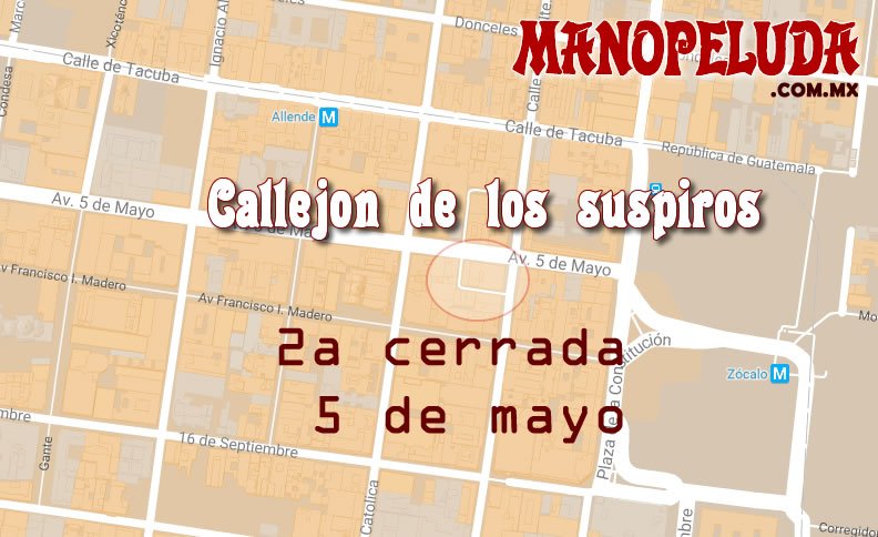 Mapa Callejón de los Suspiros